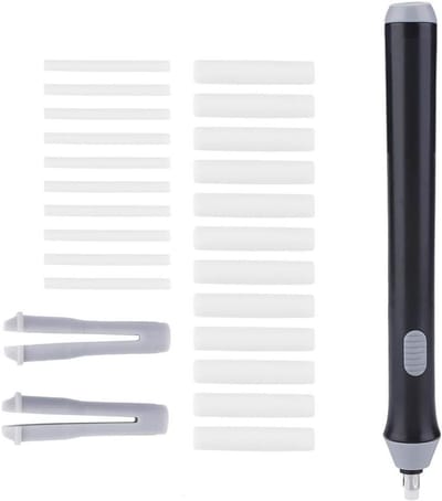 Automatische Elektrische Gum voor Teken- en Schetswerk, Inclusief 20 Navullingen, Draadloze Pen in Zwart