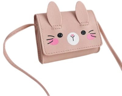 Kinder Tasje - Konijn Roze | 11,5 x 9,5 x 4 cm | Kunstleer | Meisjes Schoudertasje | Fashion Favorite