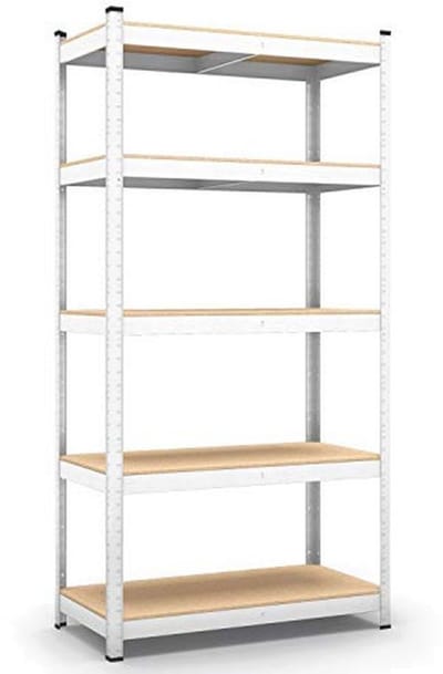 Zwaar Opbergrek voor Garage en Werkplaats, Belastbaar tot 875 kg, Verzinlkt Metaal, 200 x 120 x 60 cm