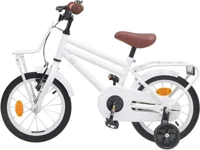 Kinderfiets - Klassieke Fiets - Buiten Spelen - Stevig Stalen Frame - 14 Inch - Wit