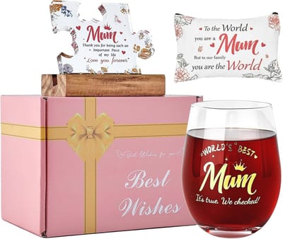 Gepersonaliseerde Stemless Rode Wijnglazen Set voor Moeders - Perfecte Cadeaus voor Verjaardag, Moederdag en Kerstmis
