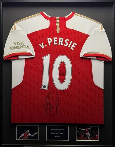 Robin van Persie Arsenal 23/24 ingelijst thuis shirt