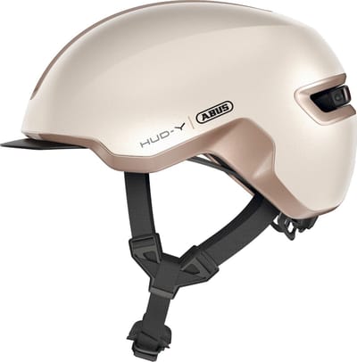 Fietshelm ABUS HUD-Y champagne gold S - 51-55 cm - goud - Geschikt voor gebruik op elektrische fietsen - stadsfietsen - 280 g