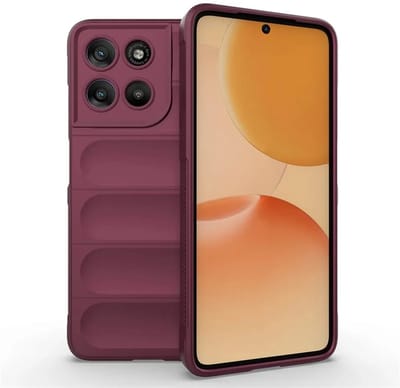 MobyDefend Hoesje - Geschikt voor Motorola Moto G57 Power - TPU Gripcase - Donkerpaars