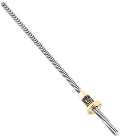 Allecto - Draadstang met Anti-Speling Moer - 300 mm - Voor 3D Printer - Precisie en Stabiliteit - Hoogwaardige Kwaliteit - Geschikt voor 3D Printen...