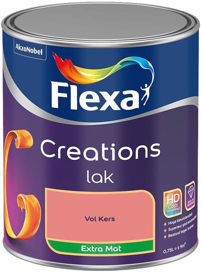 Flexa - Creations Lak Extra Mat - Vol Kers - Mengverf - 750 Ml