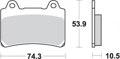 ap racing remblok voor motorfiets yamaha 850 tdm 1991 tot 1995 avg / avd / lmp190sf nieuw