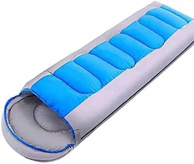 Slaapzak - Kampeerslaapzak Dekenslaapzak - Buitenreizen Kamperen - Waterdicht Ademend - 500 Gram - Blauw