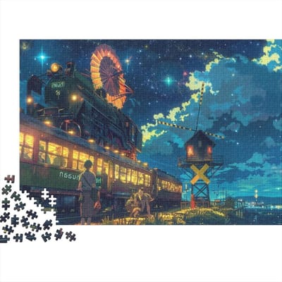 Houten Puzzel - Legpuzzel Stukjes - Ontspannen en Plezier - Unieke Vormen - 75 x 50 cm - Multicolor