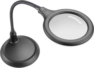 Vergrootglas op standaard