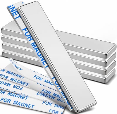 BOTC Super Magneten - BlokMagneten - 5 delig - 6x1cm - Neodymium - Zliver