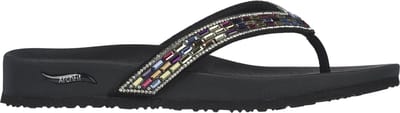 Skechers Arch Fit Meditation -Glam Gal - Dames Slippers - Zwart