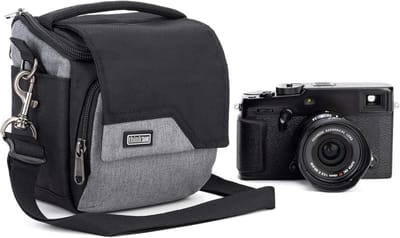 Cameratas - Compacte tas - Spiegelloze camera - Verstelbare verdelers - 11.5 x 15 x 16.5 cm - Zwart