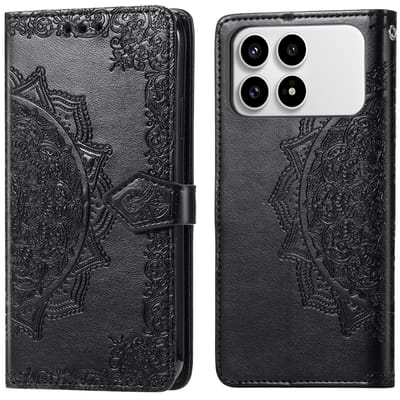 imoshion Hoesje - Geschikt voor Xiaomi Poco F8 Pro - Mandala Bookcase - Zwart