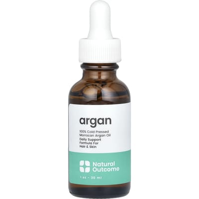 Natural Outcome, 100% cold-pressed Moroccan argan oil, 30ml (1oz)