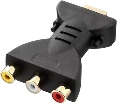 GELLDG Converter - HDMI naar 3RCA-adapter - Ondersteunt 1080P - Aansluiting op 3 poorten - Ondersteunt HDMI naar AV composiet video en audio - Geschikt voor HDTV's, tv's, camcorders