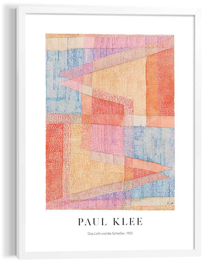 Schilderij Paul Klee - Triangles - 70 x 50 - Hout - REINDERS