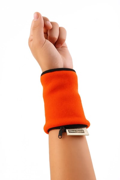 Sportpolsband Portemonnee I Polsbandje Met Rits I Zweetband I Sportbandje I Pols Portemonnee I 1 Stuk I Oranje