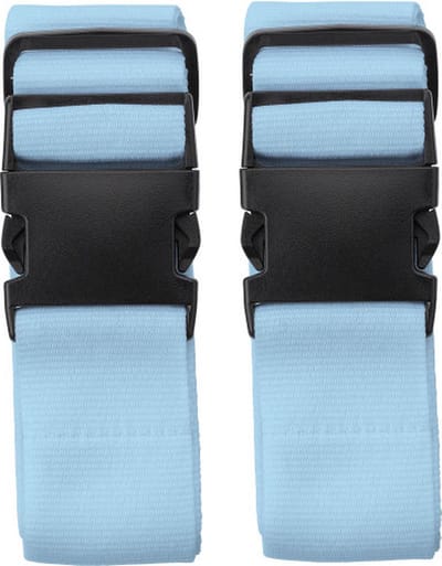 Go Go Gadget - Kofferriemen - 180cm - Bagageriem - 2stuks - Licht Blauw