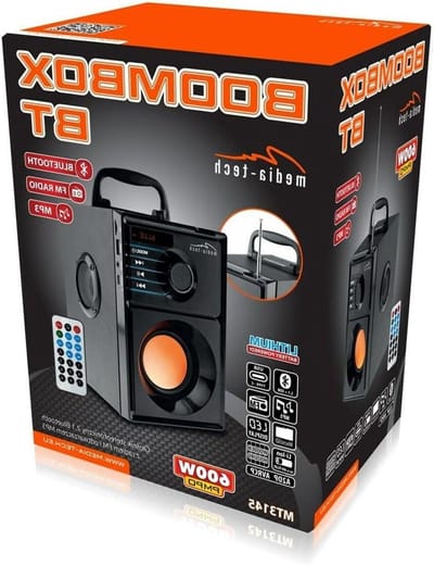 Boombox Speaker - Draagbare Speaker - Muziek Luisteren - 15W Stereo Geluid - 2 Kilogram - Zwart