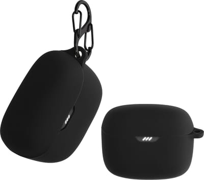 kwmobile Hoes geschikt voor JBL Tune Buds - Siliconen cover voor oordopjes in zwart