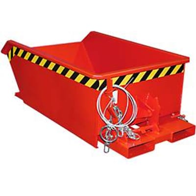 Spaanbak Bauer SMGU 270, olie- & waterdicht gelast, 270l, rood
