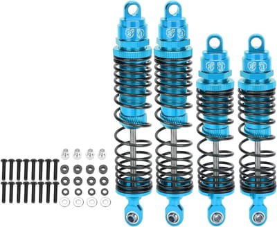 RC Metaal Voor- en Achterdempers voor 1/10 RC Auto's, Verbeterde Stabiliteit en Schokabsorptie, Geschikt voor Offroad en Racegebruik