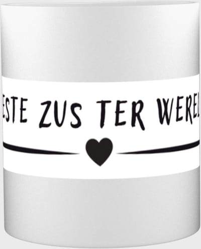 Beste zus ter wereld Mok met opdruk - zus - sister - leuk cadeau voor je zus - 350 ML inhoud
