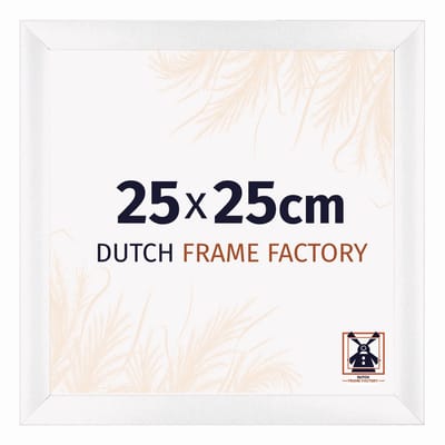 Fotolijst 25x25 cm - MDF - Wit Mat - Praag