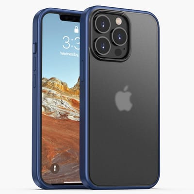 Mobiq Bumper Case geschikt voor iPhone 16 Pro Max - Shock Proof Hoesje Case geschikt voor iPhone 16 Pro Max blauw