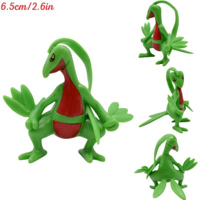 Pokemon Figuur Speelgoed Mega Charizard X Y Lugia Dialga Palkia Zekrom PVC Figuur Aggron Treecko Chespin Greninja Model Poppen Cadeaus green