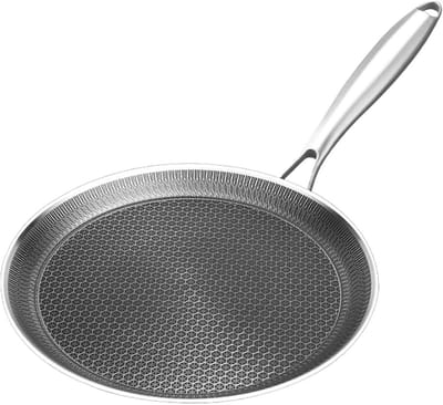 Pannenkoekenpan - Ontbijtplaat - Eieren Bakken - Antiaanbaklaag - 28 cm - Zwart
