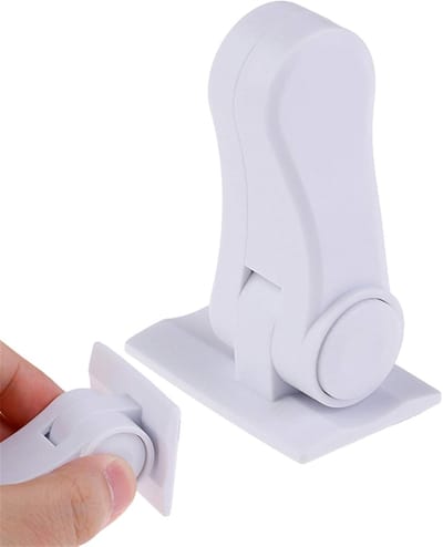 Veiligheidsraamsluiting - Kinderveiligheidsslot - Ramen Beveiligen - Voorkomt Vallen - 7.2 x 3.4 x 5cm - Wit