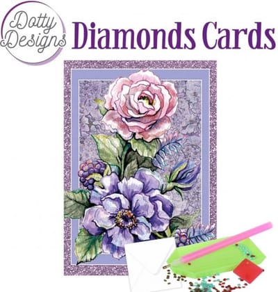 Dotty Designs Diamond Cards - Pink Rose