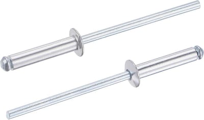 Blinde klinknagels - Trek klinknagels - Bevestigen van materialen - Hartvorm decoratief - 32 mm diameter - Zilverkleurig