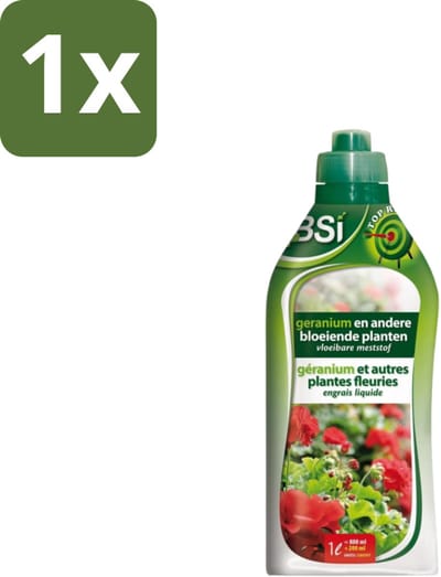 BSI – Geranium Vloeibare Meststof – Rijke Bloei & Sterke Groei – 1 L - 1 stuk