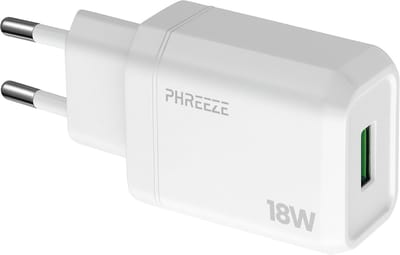 Usb adapter 18w - quick charge (5v/3a) Usb stekker - Oplader - Wit - Phreeze
