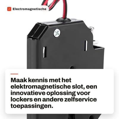 Dailygoods - Electromagnetische Lock - Elektronische Deurslot - Hoogwaardige Veiligheid - Compact Formaat - Zelfservice Lock - Geschikt voor Lockers -...