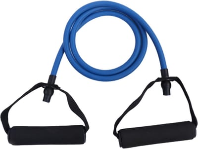DW4Trading Resistance Tube met Handvat - 1,2 mtr - Blauw