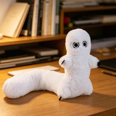 Heksenhoed Atelier Borstelmaatje Pluche Speelgoed Pluizige Vormbare Leuke Knuffels Anime Witte Kat Poppen Fans Verjaardagscadeaus Woondecoratie brown