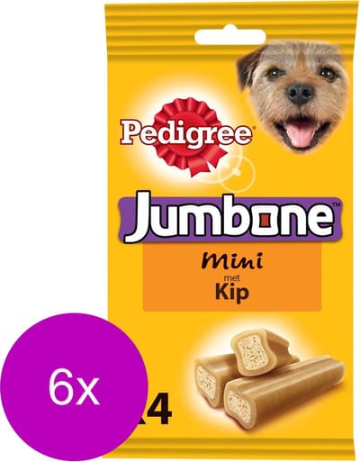 Pedigree Jumbone Mini - Hondensnacks - 6 x Kip