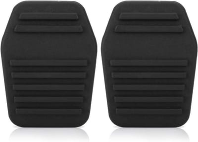Dailygoods- Pedalrubber Set van 2 - Rubber Pedal Cover - Geschikt voor Transit MK6/MK7 - 63 x 47mm - Weerbestendig - Eenvoudig te installeren - Pedalpad