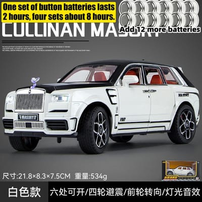 1:24 Rolls Royce Cullinan Mansory Off Road SUV Legering Metaal Diecast Modelauto Woondecoratie & Computer Bureau Feestelijk Ornament