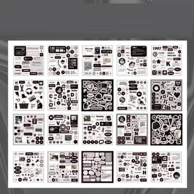 Leuke Tijdschrift Scrapbooking Stickers Boek DIY Junk Journal Materiaal Decoratie Album Dagboek Korea Briefpapier Sticker