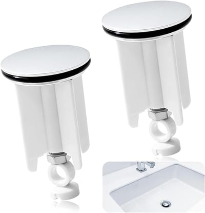 Universele Wastafelstop - Afvoerstop Keuken - Verstopping Voorkomen - In Hoogte Verstelbaar - 41 mm Diameter