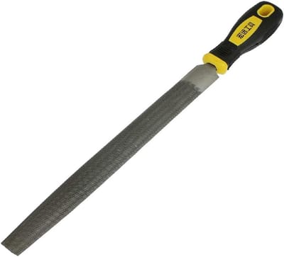 Halfronde Vijl - Metaalvijl - Metaal Bewerken - Tweede Snede - 254 mm - Multicolor
