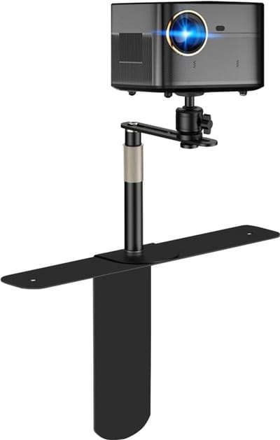 Projector Standaard - Montage Basis - Thuisbioscoop Setup - 360 Graden Verstelbaar - 1.94 Kilogram - Zwart