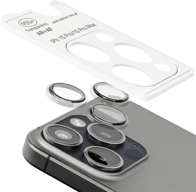 Transparant Camera ScreenProtector - Geschikt voor iPhone 15 Pro/15 Pro Max - 9H Bescherming