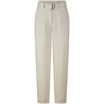 Enkellange Wide Fit-broek Van Peter Hahn beige