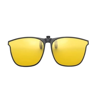 Loud and Clear® Nachtbril - Overzetbril - Clip On - Rechthoekig - Opzetbril - Auto - Gepolariseerd - Polariserend - 145x55mm